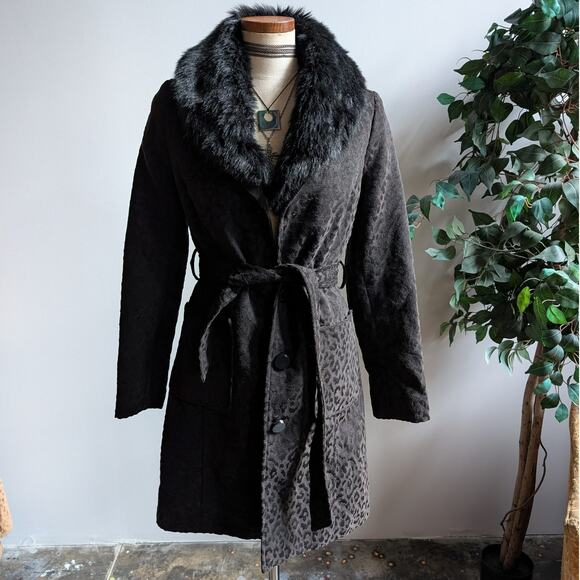 Vintage Afghan Penny Lane Fur Leather Suede Modern Furry Jacket Coat 70s 80s - Picture 8 of 13